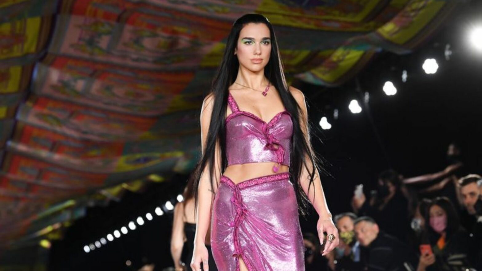 Dua Lipa Makes Versace Runway Debut At Milan Fashion Week