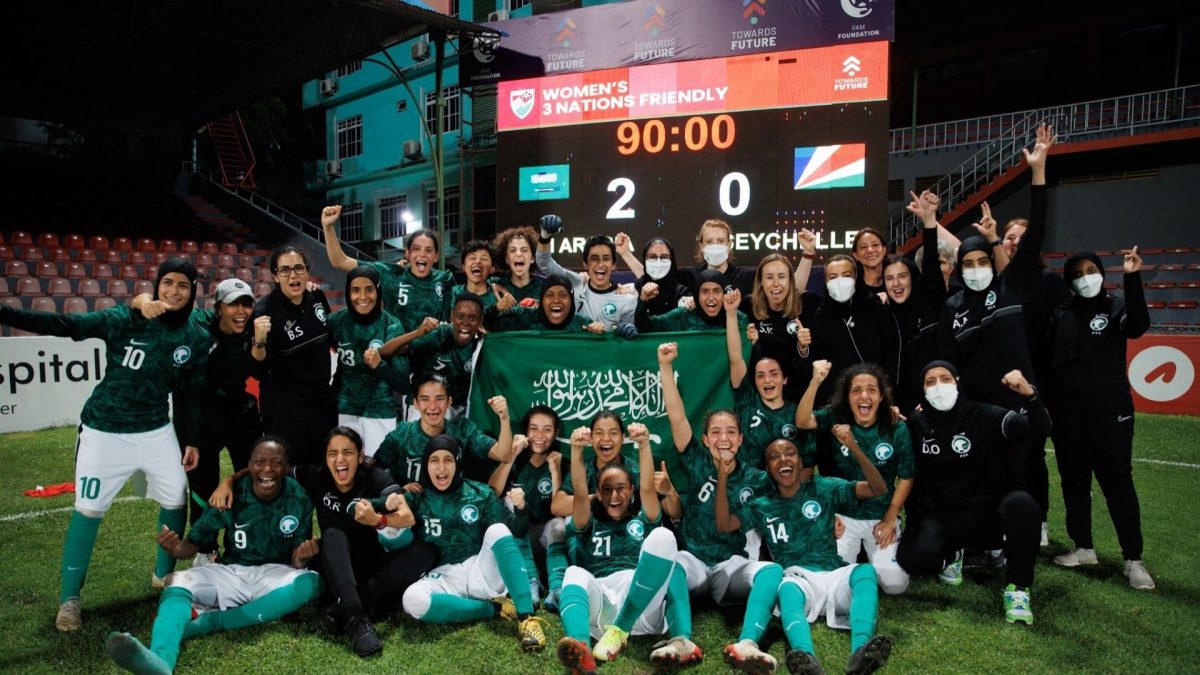 Saudi Women S National Football Team Makes History