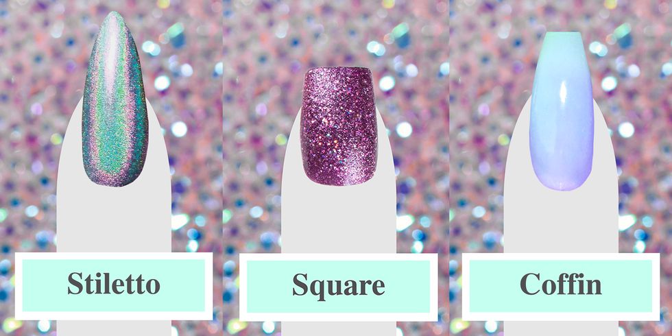 Nail Shapes Explained: From Squoval to Stiletto, Here's What They All ...