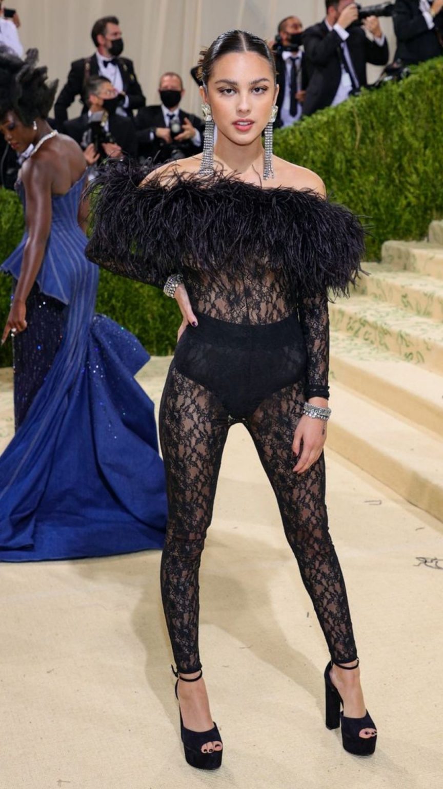 Olivia Rodrigo rocked a sheer lace catsuit for her first-ever met gala ...