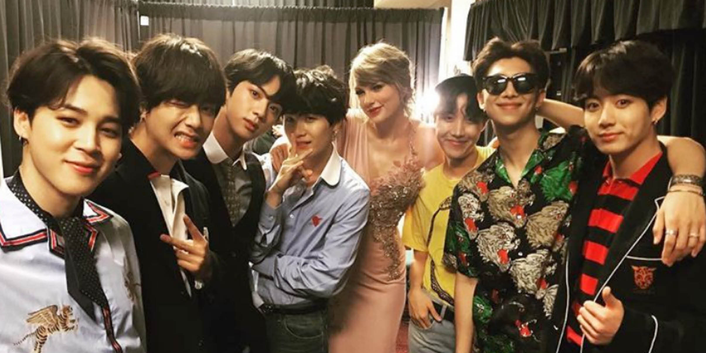 BTS And Taylor Swift Just Hung Out Backstage At The BBMAs