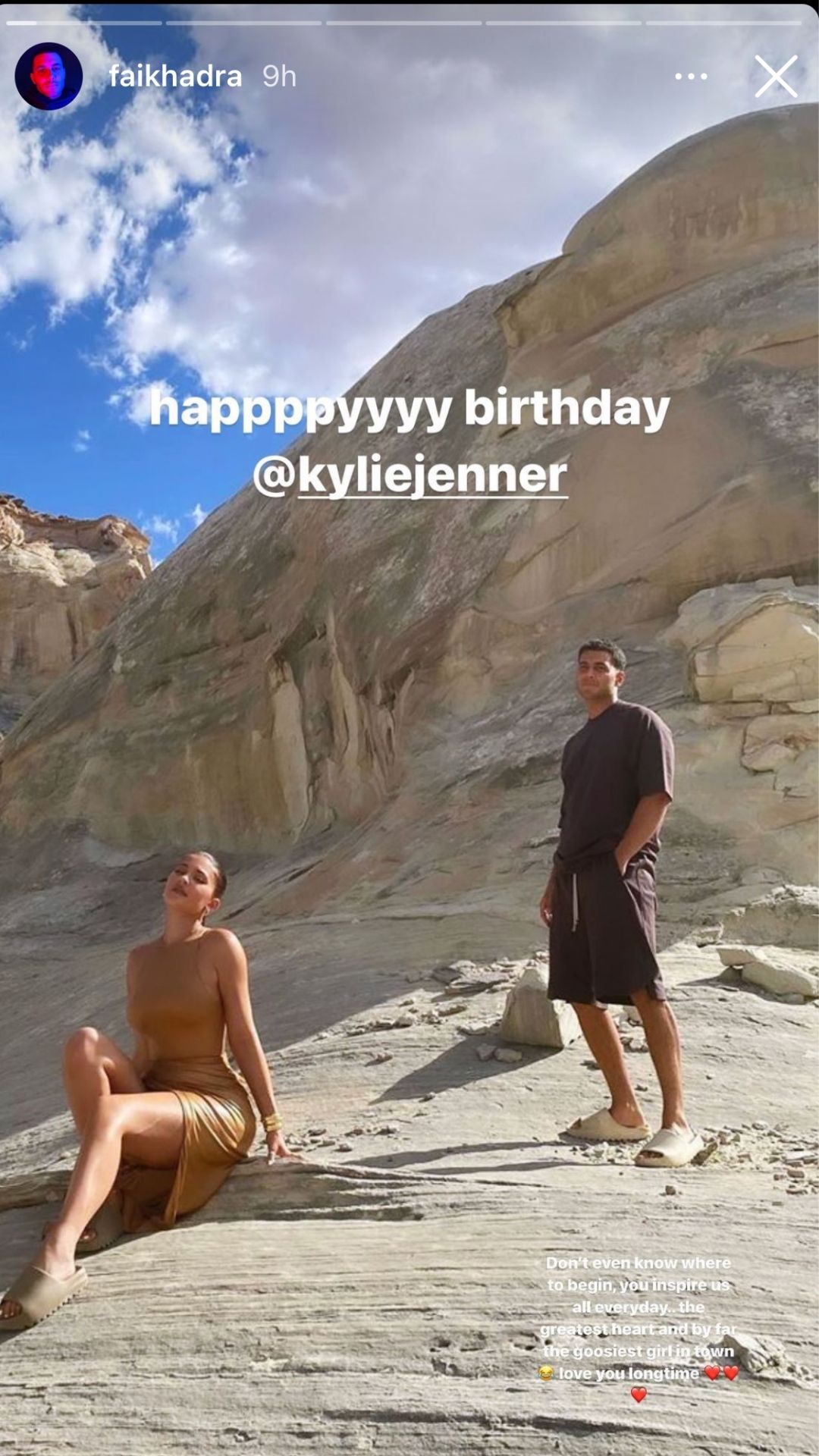 Fai Khadra's birthday message to Kylie Jenner was super sweet