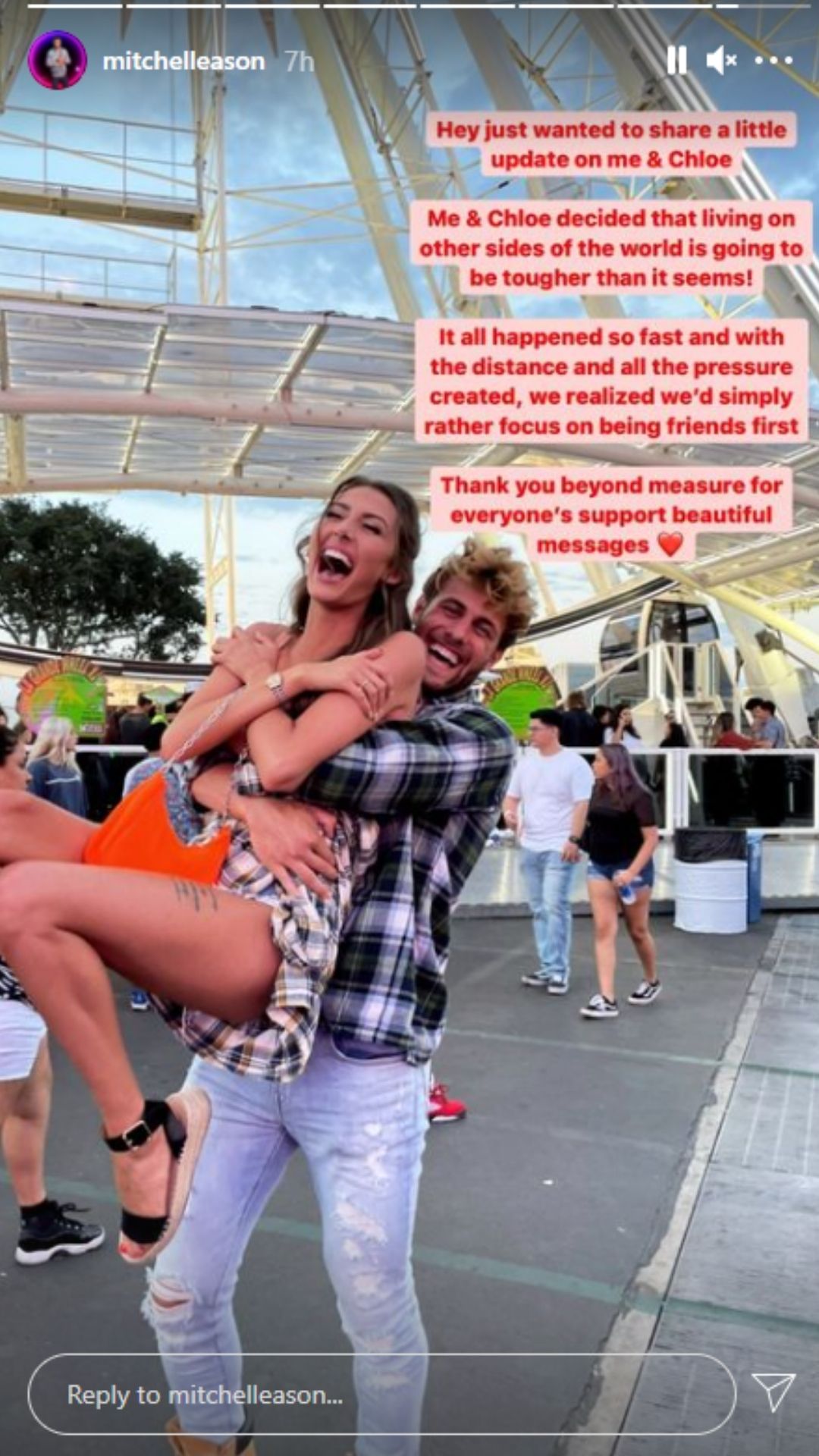 The Circle USA's Chloe Veitch says she's kissed Mitchell Eason